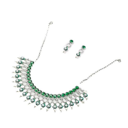 Malachite Necklace Set