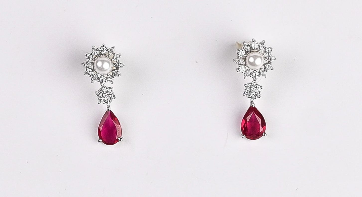 Crystal Diamond set Earrings