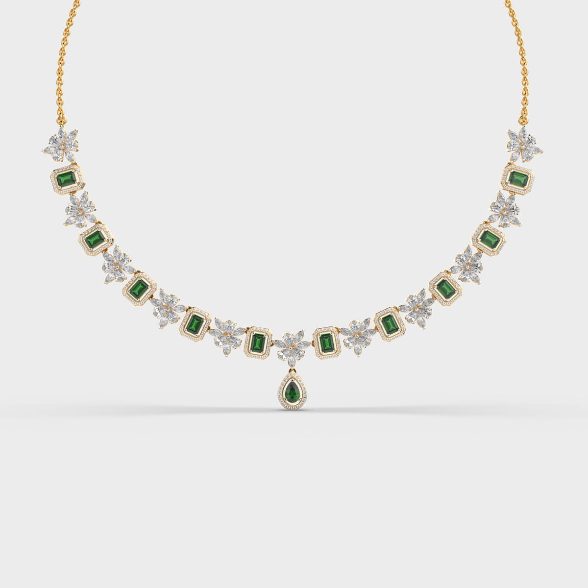 Emerald Butterfly Necklace