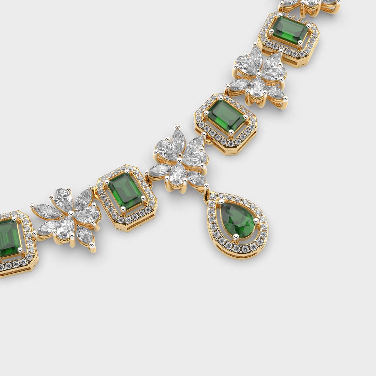 Emerald Butterfly Necklace