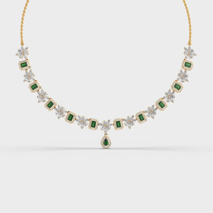 Emerald Butterfly Necklace