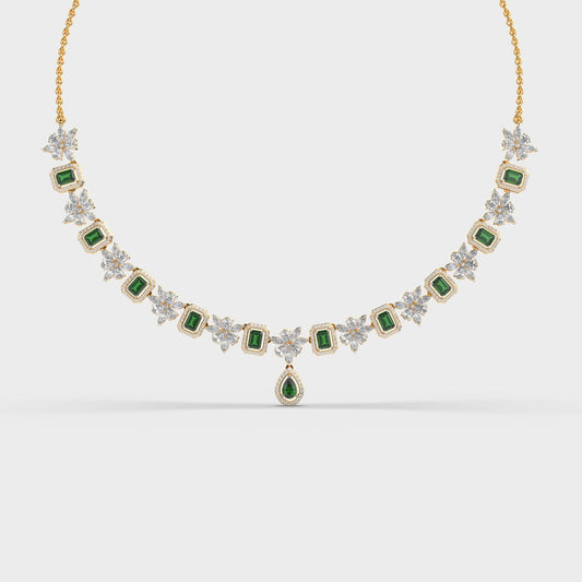 Emerald Butterfly Necklace